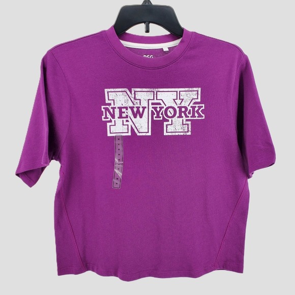 DSG Other - DSG Girls Medium New York Graphic 100%‎ Cotton Tee Shirt Vibrant Violet Purple